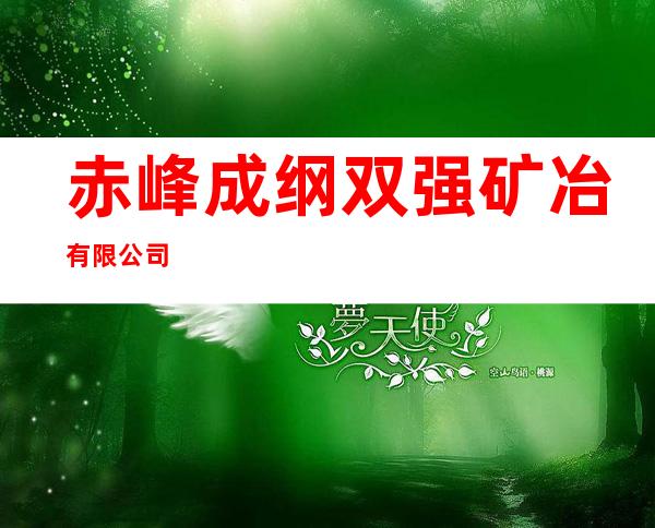 赤峰成纲双强矿冶有限公司
