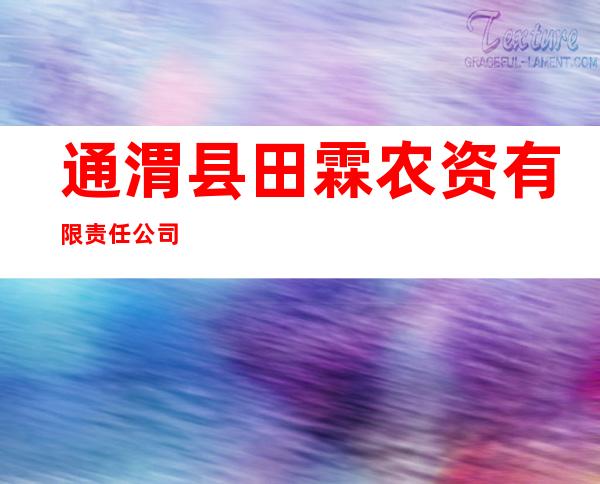 通渭县田霖农资有限责任公司