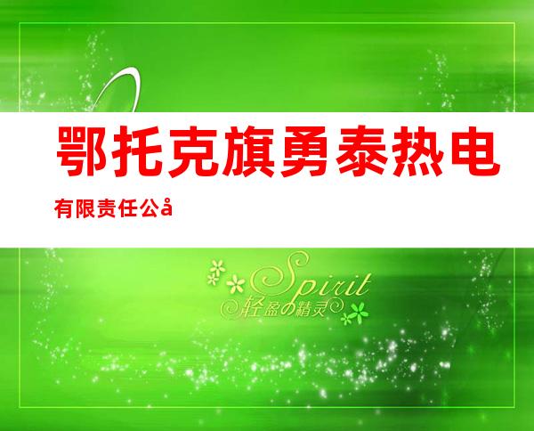 鄂托克旗勇泰热电有限责任公司