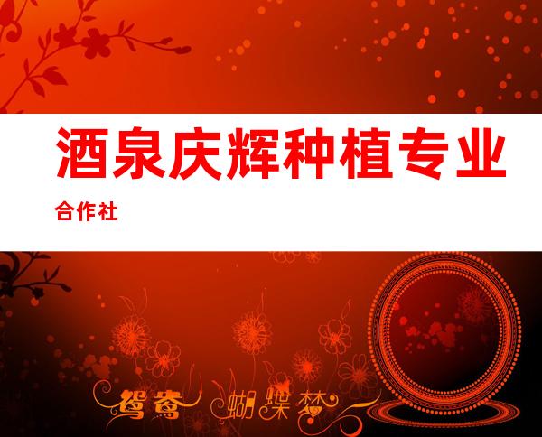 酒泉庆辉种植专业合作社