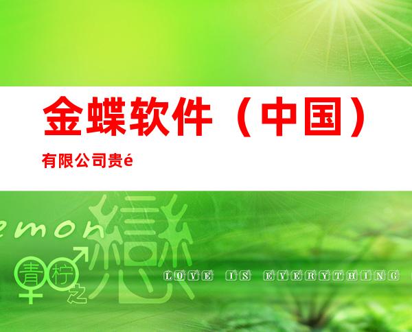 金蝶软件(中国)有限公司贵阳分公司