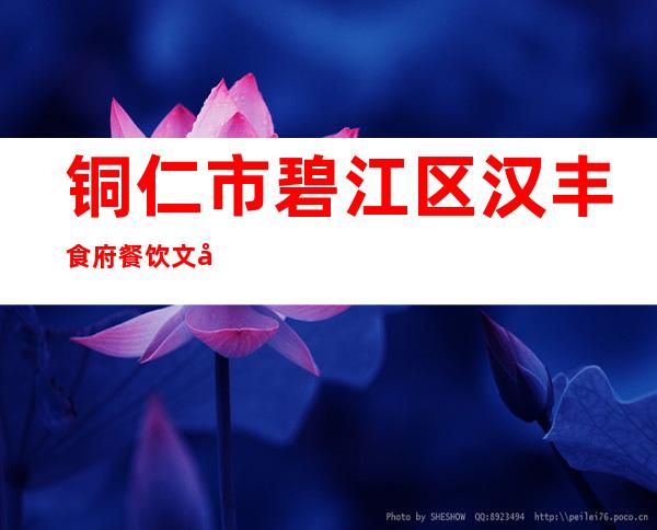 铜仁市碧江区汉丰食府餐饮文化有限责任公司