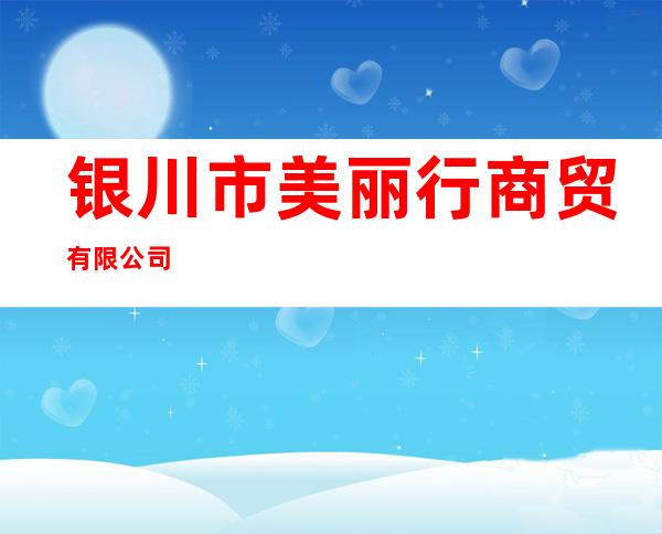 银川市美丽行商贸有限公司
