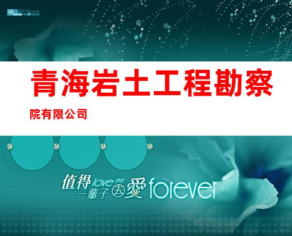 青海岩土工程勘察院有限公司