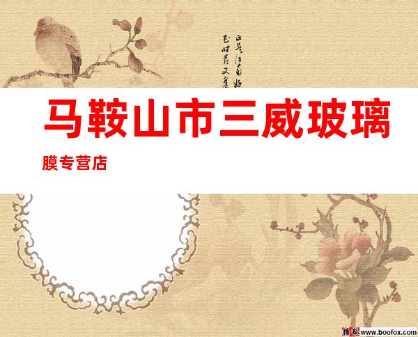 马鞍山市三威玻璃膜专营店