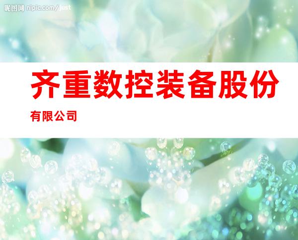齐重数控装备股份有限公司